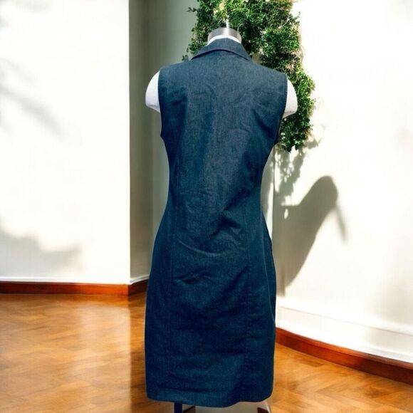 Vintage Black Midi Dress - Picture 4 of 8